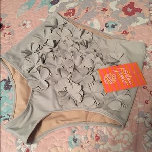 Kortni Jeane 3D floral swim bottoms